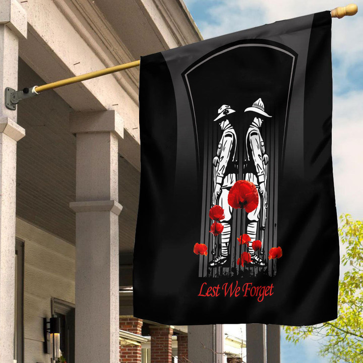 Rugbylife Flag - (Custom) Anzac Remembrance Day Lest We Forget Flag