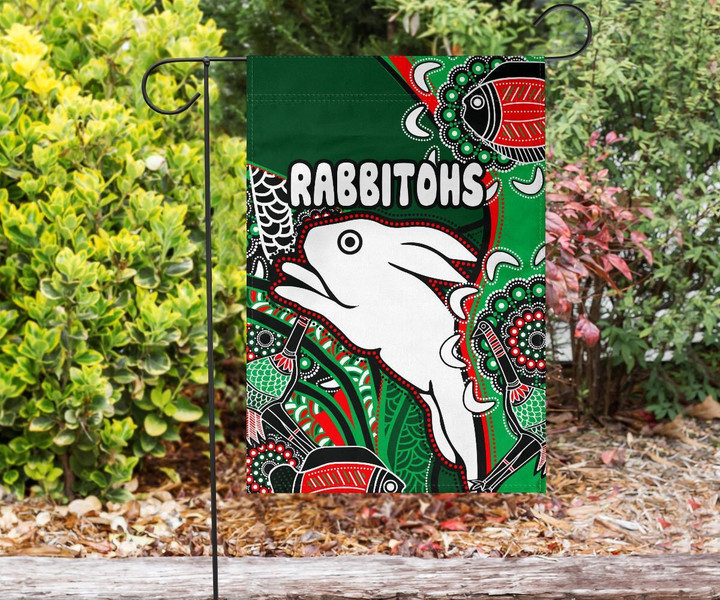Rugby Life Flag - Rabbitohs Flag Indigenous Survival World TH12