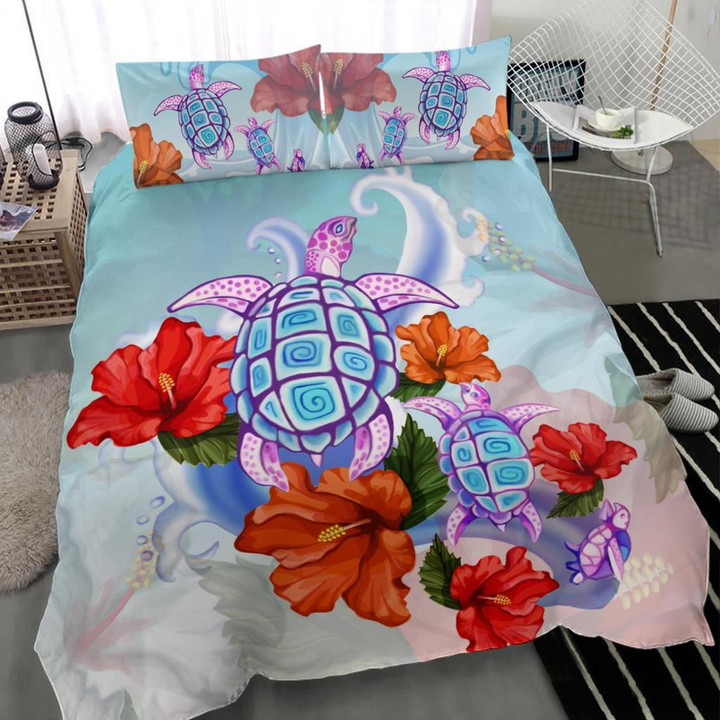 Turtle Hibiscus Bedding Set K5