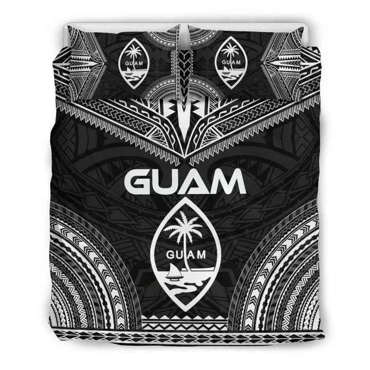 Guam Polynesian Chief Bedding Set - Black Version - Bn10