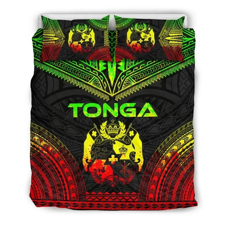 Tonga Polynesian Chief Bedding Set - Reggae Version - Bn10