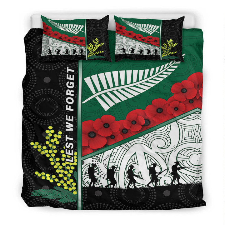Rugbylife Bedding Set - Australia Indigenous & New Zealand Maori Anzac Bedding Set
