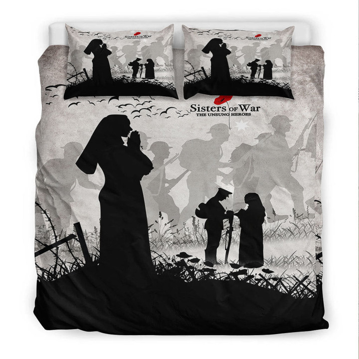 Rugbylife Bedding Set - Anzac Day Sisters of War The Unsung Heroes Bedding Set