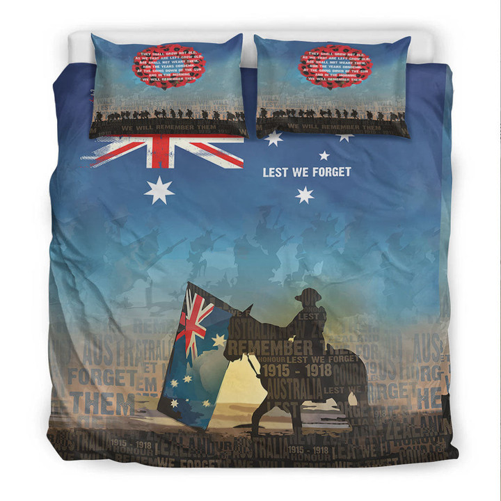 Rugbylife Bedding Set - Anzac Lest We Forget The Light Horse Bedding Set