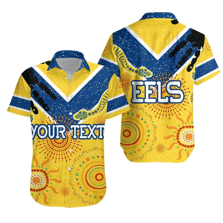 Rugby Life Shirt - (Custom Personalised) Parramatta Eels Hawaiian Shirt Ethnic Style K36