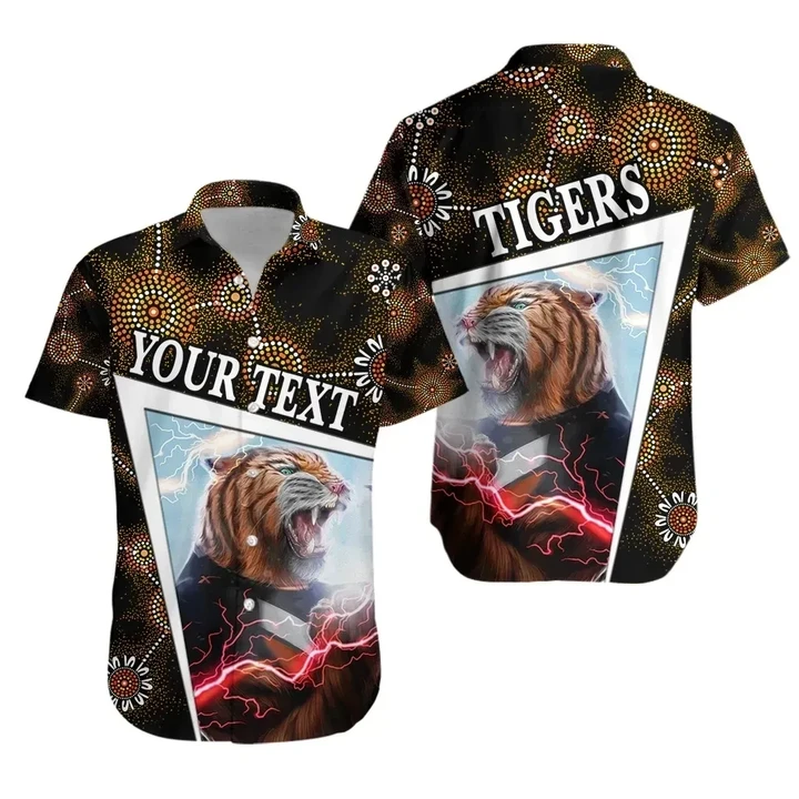 Rugby Life Shirt - (Custom Personalised) Wests Hawaiian Shirt Tigers Indigenous Limited Edition K8