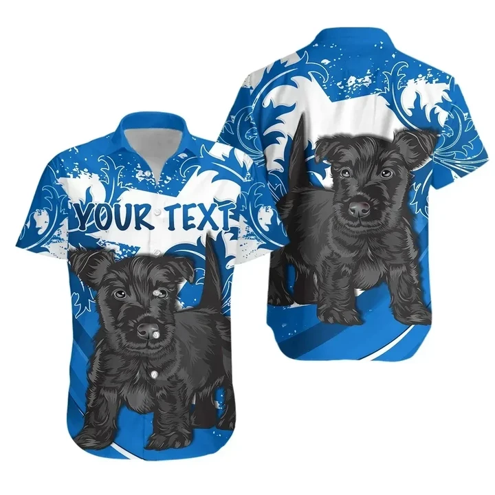 Rugbylife Shirt - (Custom Personalised) Scotland Rugby Hawaiian Shirt Cute Scottish Terrier K13