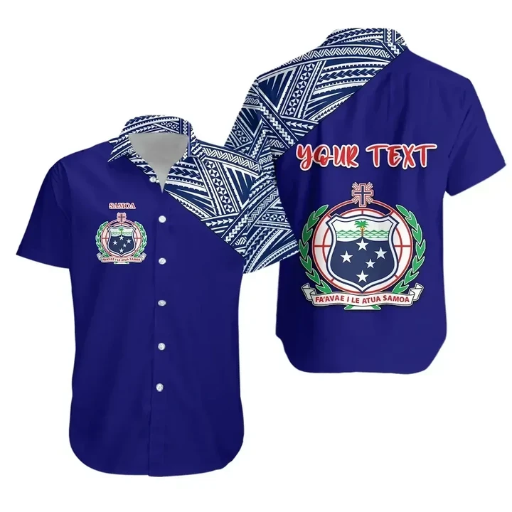Rugbylife Shirt - (Custom Personalised) Manu Samoa Rugby Hawaiian Shirt Original Style K8