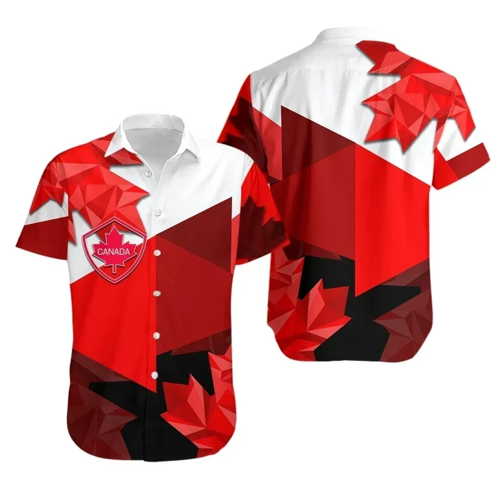 Rugbylife Shirt - Rugbylife Canada Hawaiian Shirt Maple Leaf TH4
