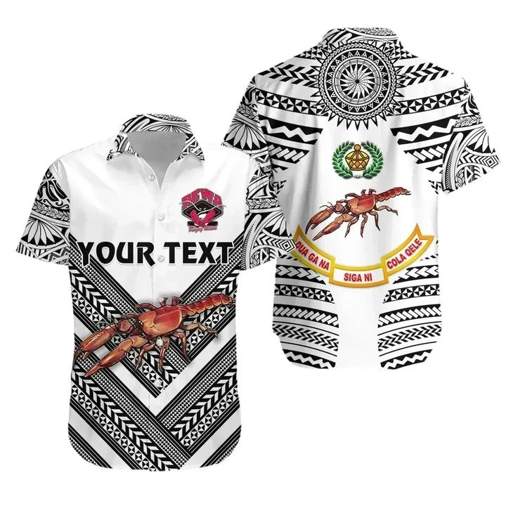 Rugbylife Shirt - (Custom Personalised) Rewa Rugby Union Fiji Hawaiian Shirt Creative Style - White K8