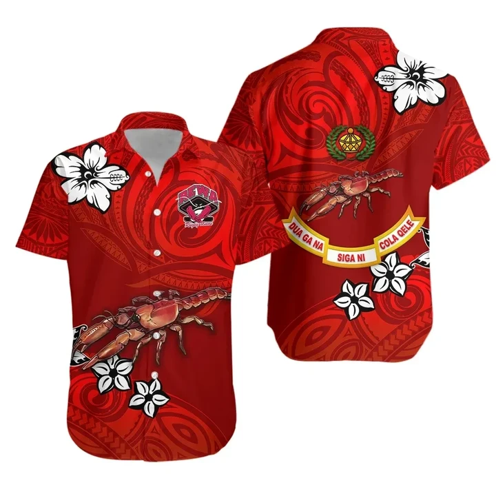 Rugbylife Shirt - Rewa Rugby Union Fiji Hawaiian Shirt Unique Vibes - Full Red K8