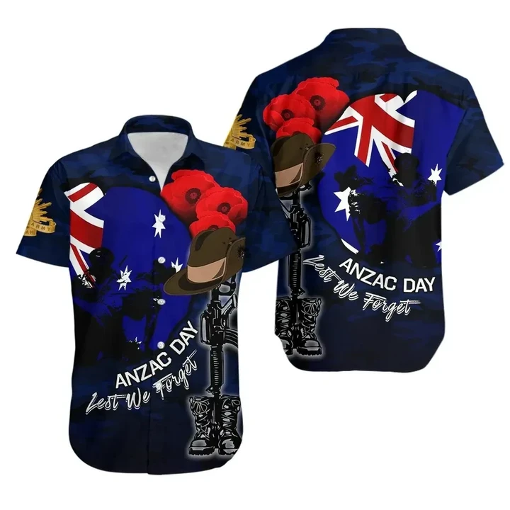 Australia Anzac Day Hawaiian Shirt Army No.1 TH4