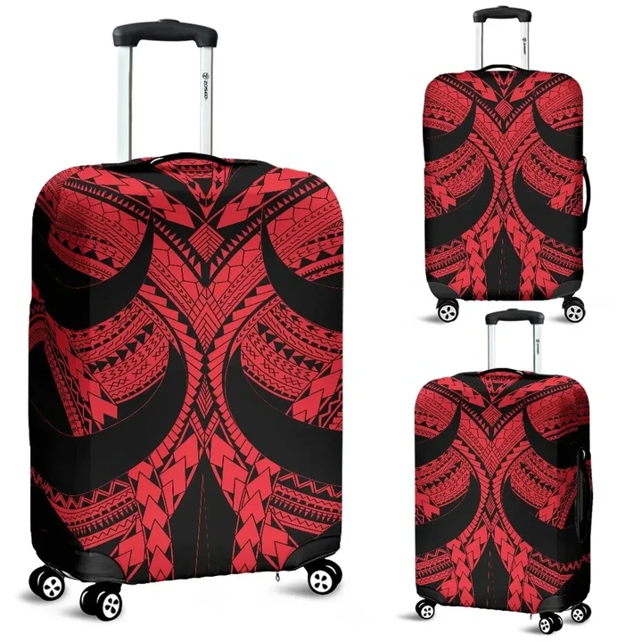 Samoan Tattoo Luggage Covers Red TH4