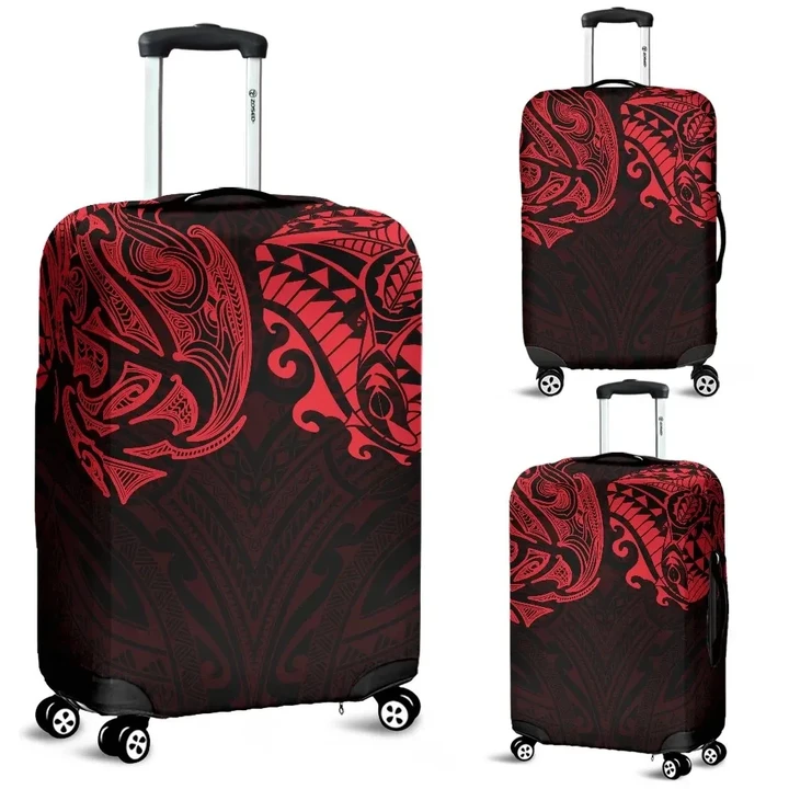 New Zealand Luggage Covers, Maori Polynesian Tattoo Red TH4