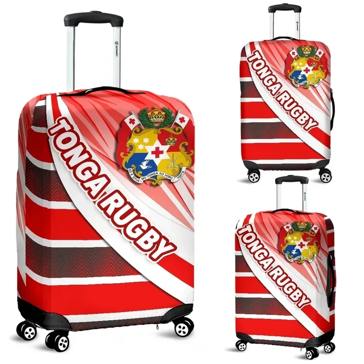 Rugbylife Luggage Cover - Tonga Rugby Luggage Covers Victorian Vibes K36