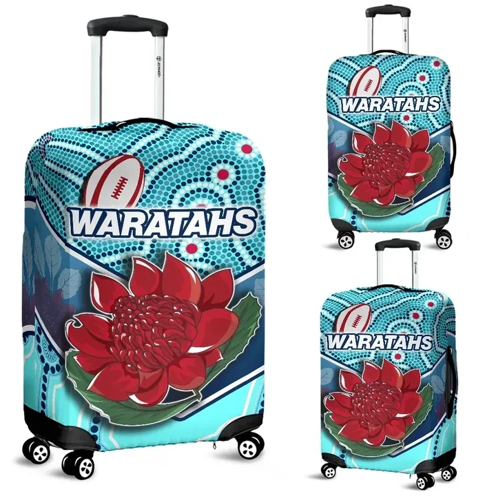 Rugbylife Luggage Cover - New South Wales Rugby Luggage Covers Indigenous NSW - Waratahs K13