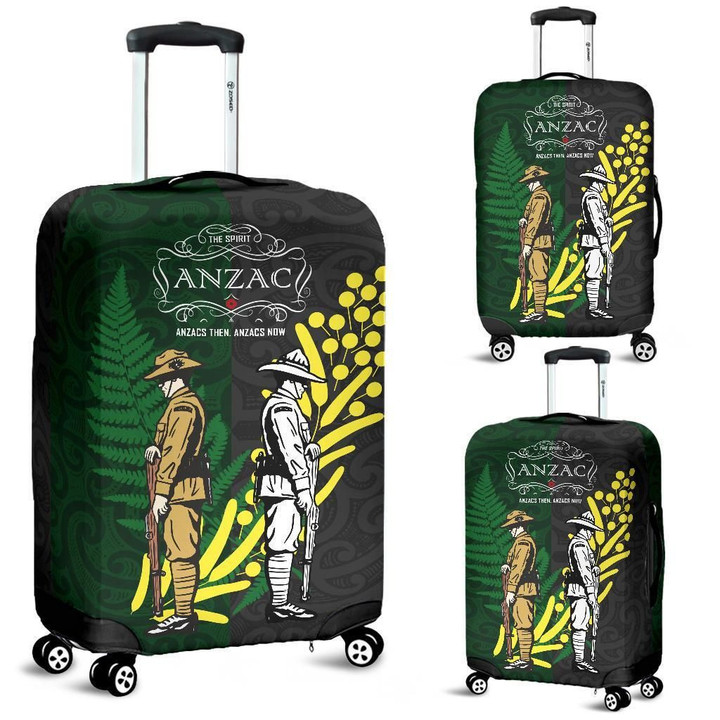 Love New Zealand Luggage Cover - Anzac Spirit, Lest We Forget Luggage Cover 02 K5