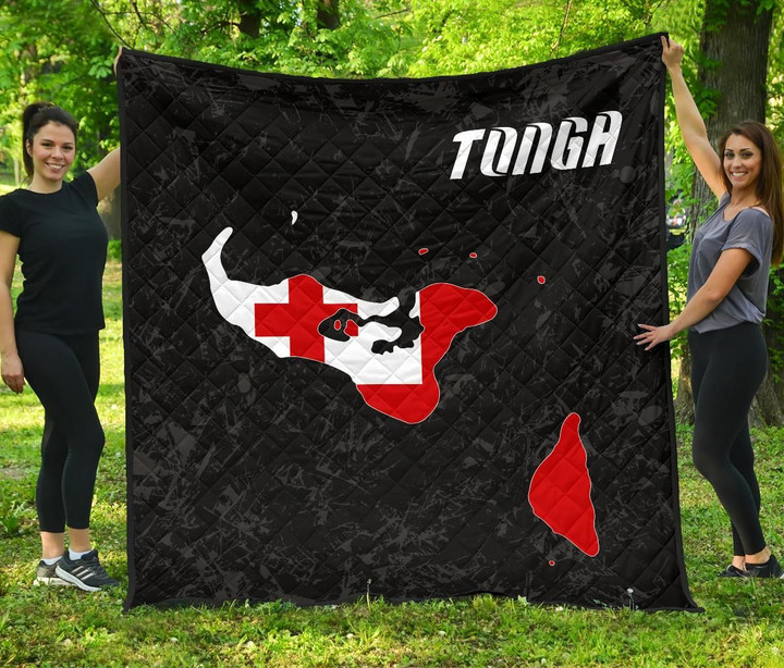Tonga Map Premium Quilt A6