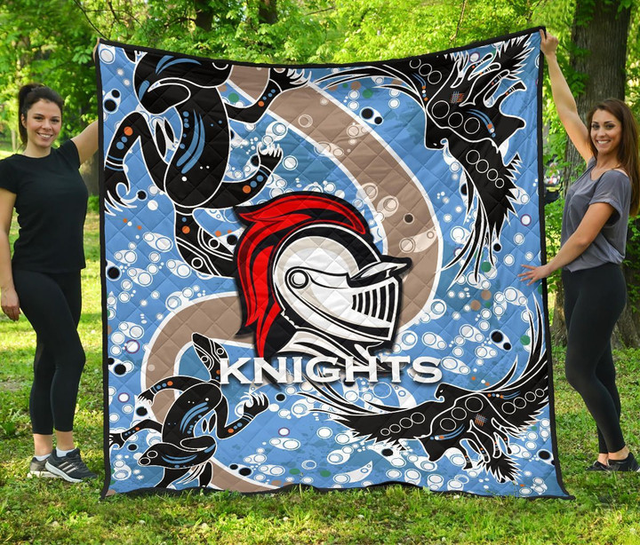 Rugby Life Quilt - Knights Premium Quilt Aboriginal 2 TH4