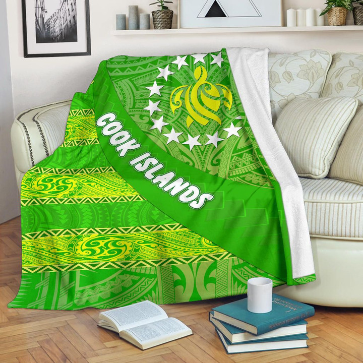 Cook Islands Premium Blanket Polynesian Victorian Vibes K36