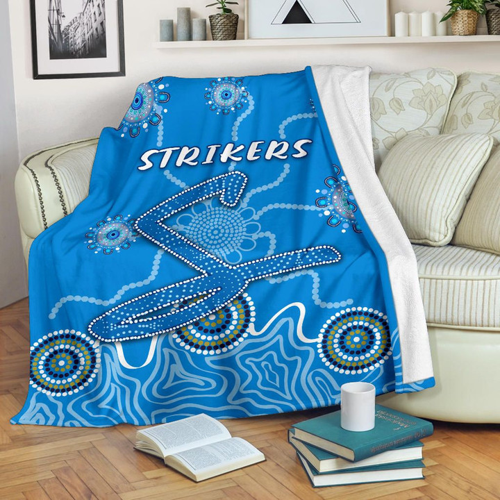 Strikers Premium Blanket Indigenous Blue Energy K8