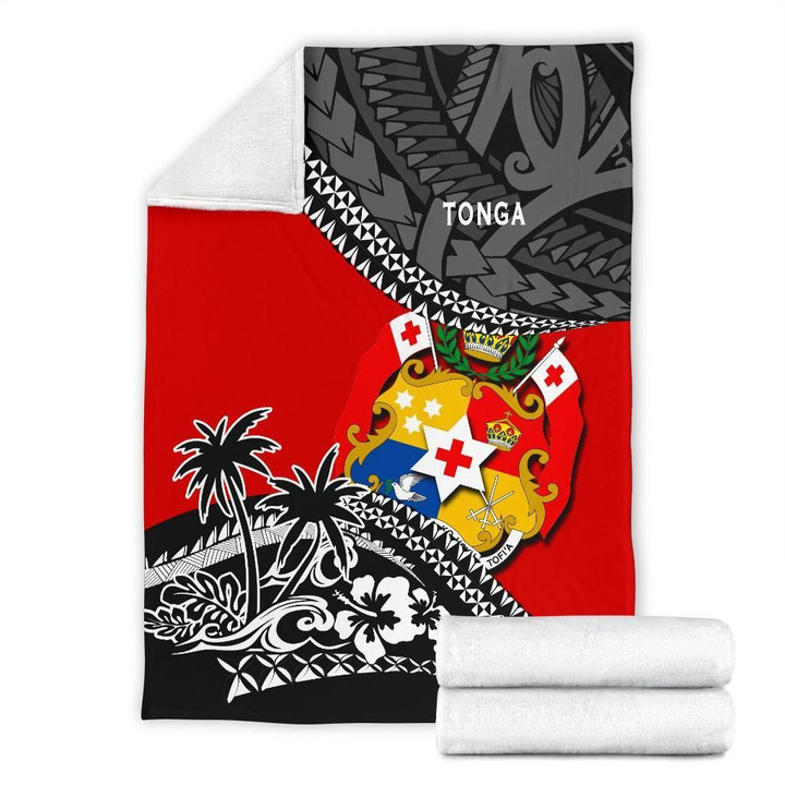 Tonga Premium Blanket Polynesian Style Fall In The Wave K7