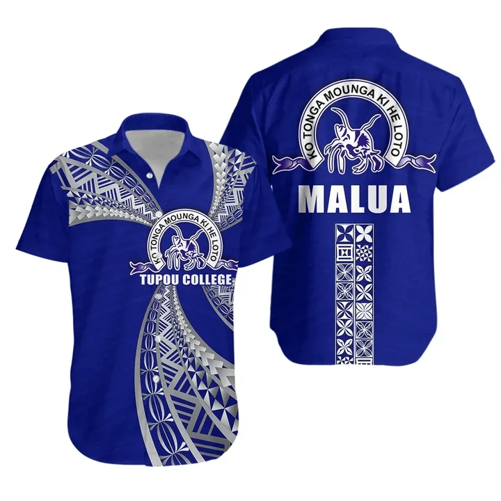 (MALUA) Tupou College Hawaiian Shirt Toloa Tonga K13