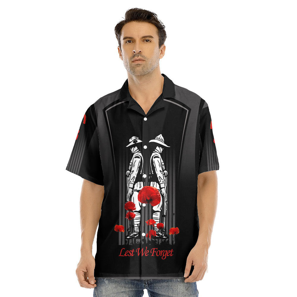 (Custom) Anzac Remembrance Day Lest We Forget Hawaii Shirt A31