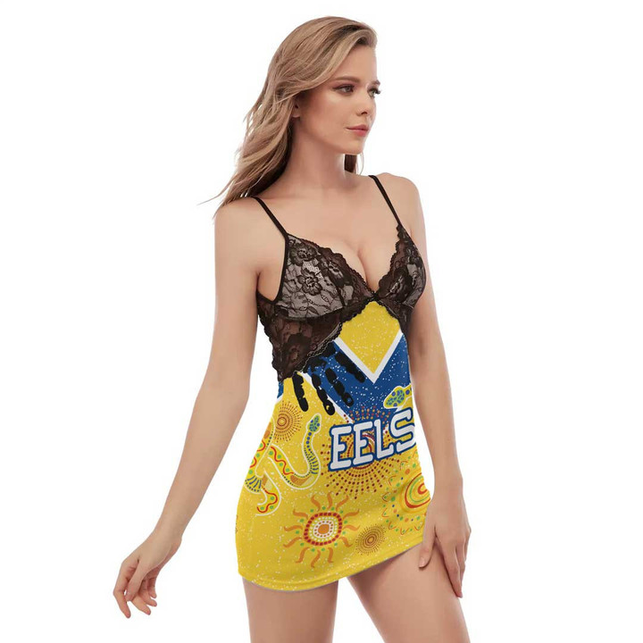 Rugbylife Dress - Parramatta Eels Special Indigenous - Rugby Team Back Straps Cami Dress