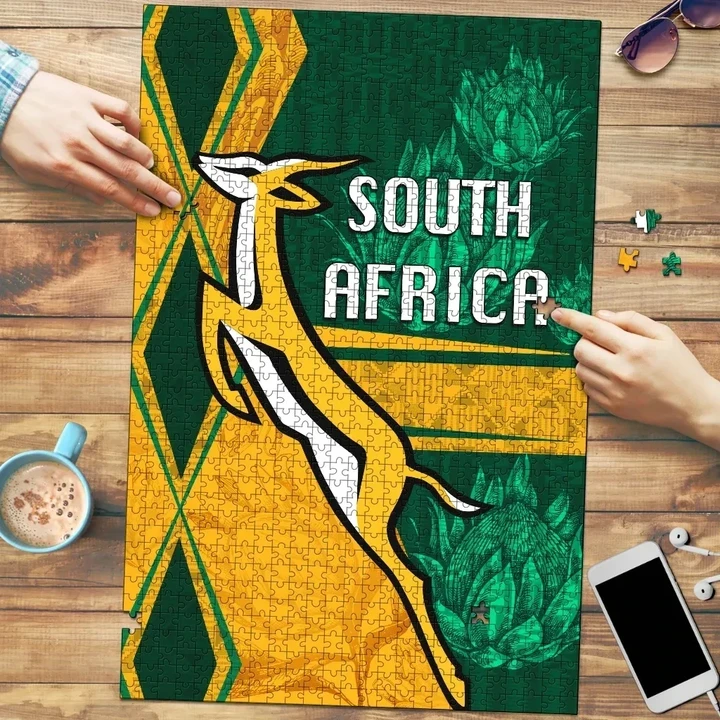 Rugbylife Puzzle - South Africa Premium Wood Jigsaw Puzzle Springboks Rugby Be Fancy K8