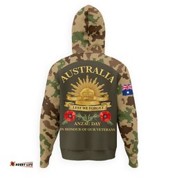 Australia Anzac Day Camouflage Hoodie L02