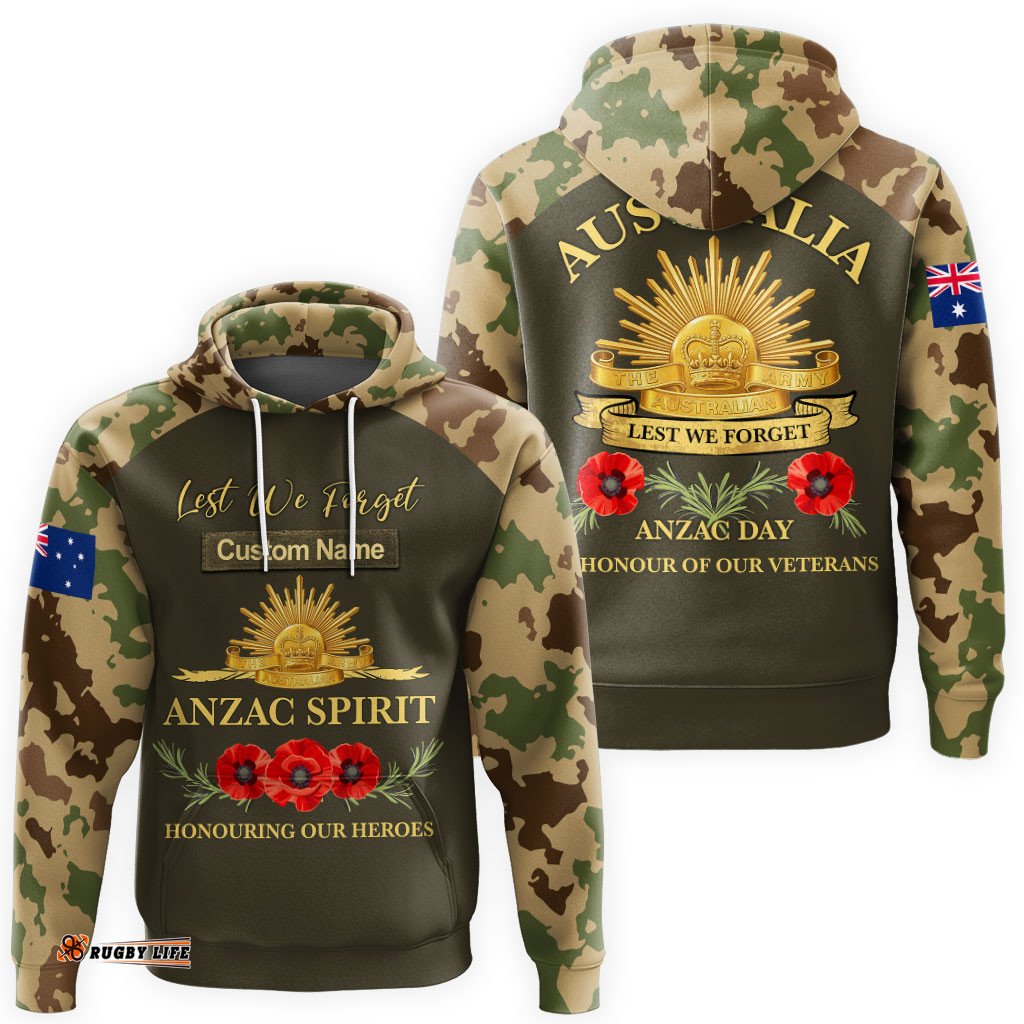 Australia Anzac Day Camouflage Hoodie L02