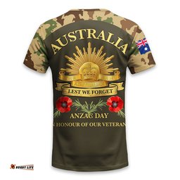 Australia Anzac Day Camouflage T-shirt L02