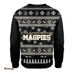 Collingwood Magpies Ugly Christmas Faux Knit Sweatshirt – Xmas Holiday Gift Pullover