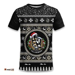 Collingwood Magpies Ugly Christmas Faux Knit T-Shirt – Xmas Holiday Gift Pullover