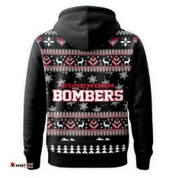 Essendon Bombers Ugly Faux Knit Christmas Hoodie – Xmas Holiday Gift Pullover