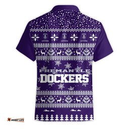 Fremantle Dockers Ugly Faux Knit Christmas Hawaiian Shirt – Xmas Holiday Gift Pullover