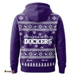 Fremantle Dockers Ugly Faux Knit Christmas Hoodie – Xmas Holiday Gift Pullover