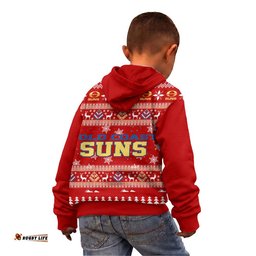 Gold Coast Suns Ugly Faux Knit Christmas Kids Hoodie – Xmas Holiday Gift Pullover