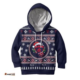 Melbourne Demons Ugly Faux Knit Christmas Kids Hoodie – Xmas Holiday Gift Pullover