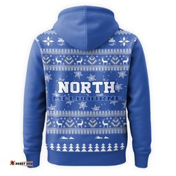 North Melbourne Ugly Faux Knit Christmas Hoodie – Xmas Holiday Gift Pullover