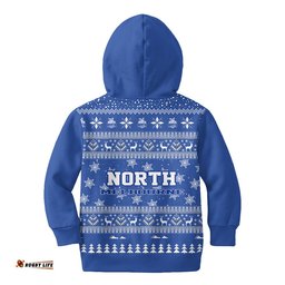 North Melbourne Ugly Faux Knit Christmas Kids Hoodie – Xmas Holiday Gift Pullover