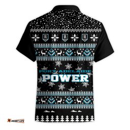 Port Adelaide Power Ugly Faux Knit Christmas Hawaiian Shirt – Xmas Holiday Gift Pullover