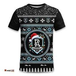 Port Adelaide Power Ugly Christmas Faux Knit T-Shirt – Xmas Holiday Gift Pullover