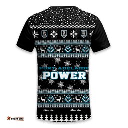 Port Adelaide Power Ugly Christmas Faux Knit T-Shirt – Xmas Holiday Gift Pullover