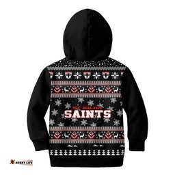 St Kilda Saints Ugly Faux Knit Christmas Kids Hoodie – Xmas Holiday Gift Pullover