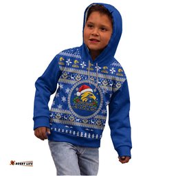 West Coast Eagles Ugly Faux Knit Christmas Kids Hoodie – Xmas Holiday Gift Pullover