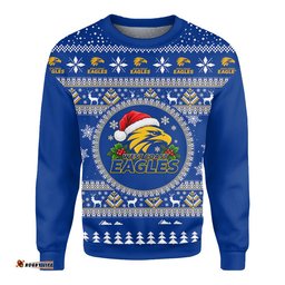 West Coast Eagles Ugly Christmas Faux Knit Sweatshirt – Xmas Holiday Gift Pullover