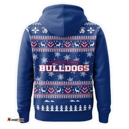 Western Bulldogs Ugly Faux Knit Christmas Hoodie – Xmas Holiday Gift Pullover