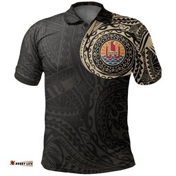Tahiti In My Heart Tattoo Polo Shirt A7
